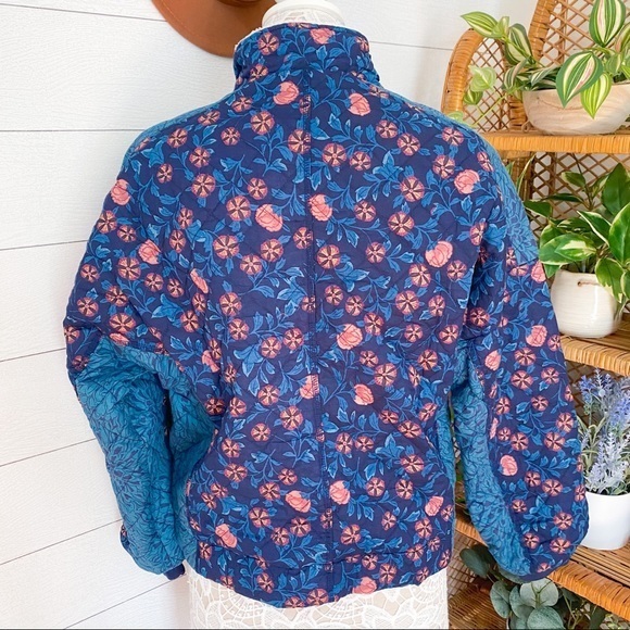 NWT Anthropologie Saturday/Sunday Gayla Quilted Jacket Blue Women Small Anthro - Picture 7 of 10